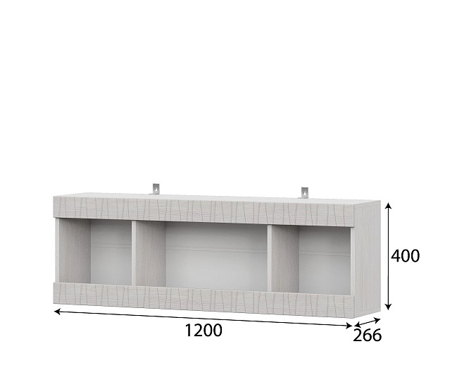 Полка навесная 1200 Гамма 20 фото 1