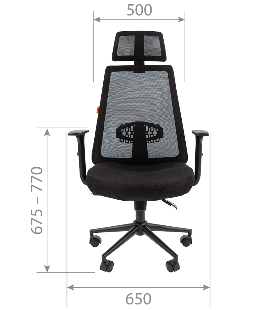 Кресло для руководителя TAIPIT 535 BLACK фото 4