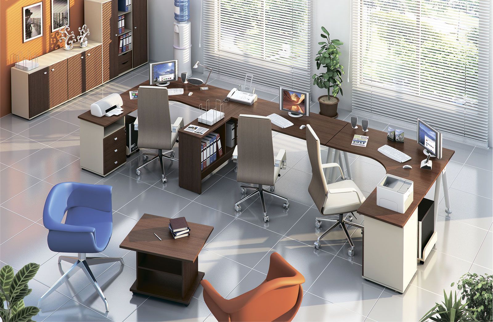 Стол прямой на металлокаркасе Гамма фото 5