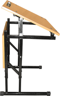 Стол ученический с наклоном столешницы «Бюджет» 1-местный, регулируемый 3-5 группа фото 2