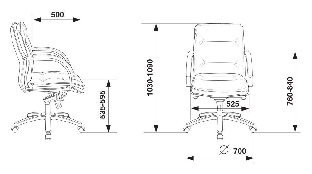 Кресло для руководителя Бюрократ T-9927SL-LOW фото 7