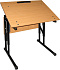 Стол ученический с наклоном столешницы «Бюджет» 1-местный, регулируемый 3-5 группа фото 1